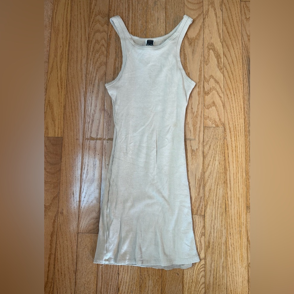 Windsor Ribbed Knit Mini Dress
Tan Size xs